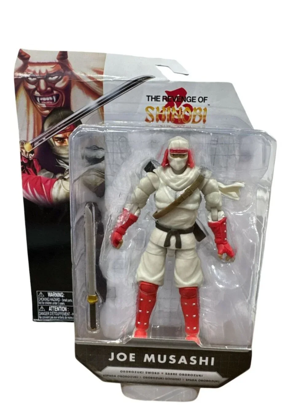 The Revenge Of Shinobi Joe Musashi Action Figure With Oborozuki Sword 28 Points